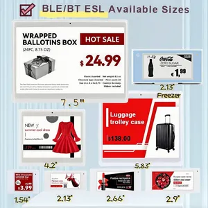 Afficheur numérique E-ink <span class=keywords><strong>ESP</strong></span> SDK de 1,54 pouce pour les magasins de détail, les expositions, les supermarchés, avec mise à jour mobile, IP65, OEM - Product Image 3