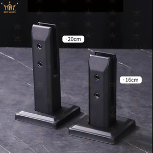 Balustrades modernes et simples <span class=keywords><strong>en</strong></span> <span class=keywords><strong>verre</strong></span> pour villa Base noire <span class=keywords><strong>en</strong></span> acier inoxydable Clôture de piscine <span class=keywords><strong>en</strong></span> <span class=keywords><strong>verre</strong></span> sans rebord Balcon - Product Image 6
