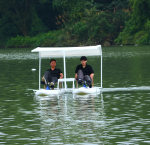 Catamarán Inflable Portátil Súper Divertido, Bote de Pedales para Recreación, Bote Inflable con Pedales para Lago o Río - Product Image 4