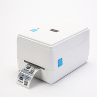 Printer Barcode Thermal Transfer 4 Inch 203dpi Grosir, Desktop USB, Perak, Label PET Tahan Air dan Minyak, Ready Stock