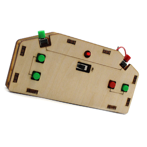 Kit de télécommande sans fil 2,4 G à 6 canaux avec coque en bois faite à la main OKYN-Y2678, pièces pour expériences scientifiques DIY STEM pour étudiants - Product Image 2