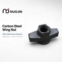 Écrou à oreilles hexagonales en acier au carbone forgé sur mesure, écrou papillon robuste, fixation de biellette, pièces de quincaillerie, direct usine