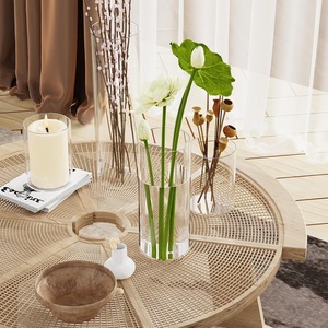 <span class=keywords><strong>Grand</strong></span> <span class=keywords><strong>Vase</strong></span> Cylindrique en Verre de 12 Pouces, Résistant à la Chaleur, en Borosilicate, pour Fleurs et Bougies Flottantes, Vente en Gros - Product Image 6