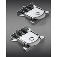 Système de roulettes modernes en métal pour portes de placard coulissantes avec ressort réglable, faible bruit, capacité de charge 50 kg
