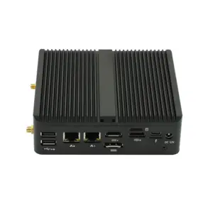 Pequena caixa para computador, mini PCS tipo C-2 Lan 2 RS232 3x 4K, mini PCS para PCs linux 4G LTE Mini N100