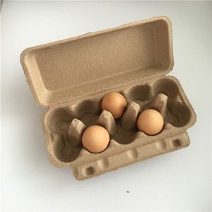 Pulpa de papel biodegradable respetuosa con el medio ambiente moldeada 12 20 15 10 <span class=keywords><strong>8</strong></span> cavidades cartón de huevos caja de protección cartón de huevos de pollo - Product Image 2