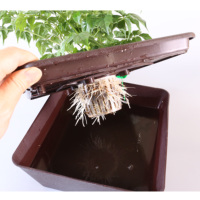 Système d'arrosage automatique pour plantes en pot, capteur d'humidité à aspiration d'eau automatique, pot de fleurs idéal pour la maison, le bureau, le jardin, la cour