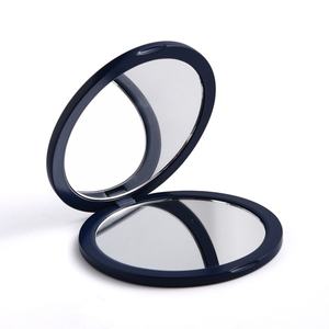 Fashion Round Dual Fold <b>Mirror</b> Silkscreen Printing Black ABS <b>Plastic</b> <b>Mirror</b> - Product Image 6