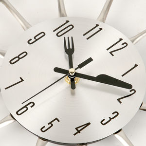 Thiết kế sáng tạo nhà bếp thạch anh giá rẻ kim loại lớn trang trí nội thất hiện đại đồng hồ treo tường tường Relojes horloge - Product Image 6