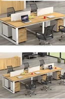 Poste de travail rectangulaire style moderne bureau d'angle bureau à domicile meubles d'hôtel bureau de travail bureau modulaire en bois