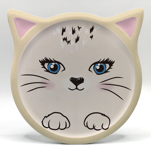 Ivy Gift Cute Custom Printed Cat Shape Posavasos Sublimación en blanco Posavasos <span class=keywords><strong>de</strong></span> cerámica con parte posterior <span class=keywords><strong>de</strong></span> <span class=keywords><strong>corcho</strong></span> - Product Image 3