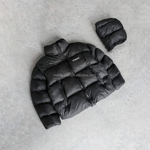 Streetwear Custom Zipper Detachable Pullover Puffer <b>Jackets</b> Winter Wear Warm Zipper Waterproof Coat Puffer Down <b>Jackets</b> <b>for</b> <b>Men</b> - Product Image 2
