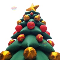 Arbre de Noël gonflable extérieur en tissu Oxford décoration de cour gonflable fabrication d'arbres de Noël publicité gonflables
