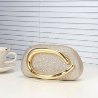 Sac à main décoratif en métal haut de gamme en PU avec strass brillants, nouveau sac de soirée pour femmes, sac à main scintillant léger et luxueux, sac à bandoulière polyvalent