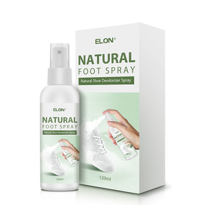 Désodorisant pour chaussures et éliminateur d'odeurs de pieds de 120 ml avec LOGO personnalisé Vente en gros Dissolvant naturel pour chaussures - Product Image 1