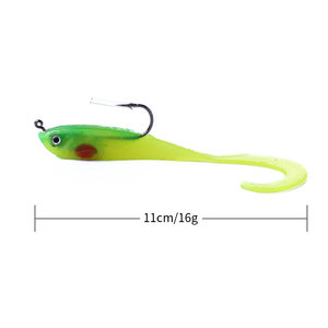 NEWUP 5 pz/borsa acqua dolce acqua dolce morbido richiamo di <span class=keywords><strong>pesca</strong></span> artificiale branzino richiamo di <span class=keywords><strong>pesca</strong></span> - Product Image 3
