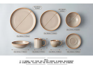Set di Stoviglie in Ceramica di Lusso Retrò, Piatto per Bistecca, Piatto Creativo per Zuppa, Ciotola, Piatti e Ciotole in Ceramica - Product Image 6