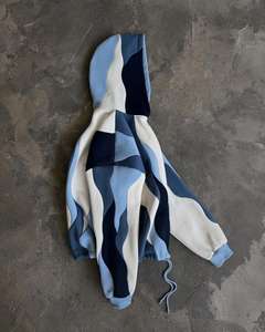 Yingling Vente Chaude Conception Colorblock À Capuche 100% Coton French Terry Personnalisé Sérigraphie À Capuche Avec Logo Unisexe Hoodies - Product Image 2