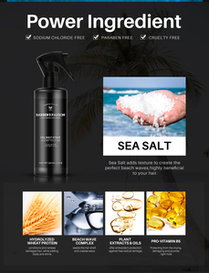 Spray texturisant au sel marin Barberpassion, marque ou étiquette privée, <span class=keywords><strong>pour</strong></span> des <span class=keywords><strong>cheveux</strong></span> ondulés effet plage - Product Image 3
