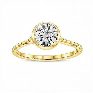 Anillo Moderno con Diamante Redondo de 1.50 Quilates Cultivado en Laboratorio para Mujer, en Plata de Ley 925, Titanio, Oro de 10K, 14K, 18K, Joyería Minimalista - Product Image 6