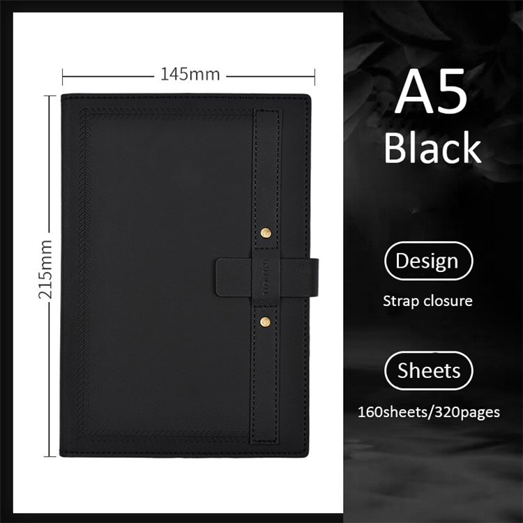 Cahier a5 journal noir