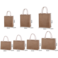 Sac cadeau promotionnel en jute, sac fourre-tout naturel personnalisé avec logo, réutilisable, écologique, recyclable, pour salons professionnels et événements promotionnels