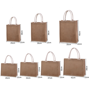 Sac fourre-tout de plage en jute personnalisé avec logo, imprimé, pliable, réutilisable, pour femme, décontracté, extérieur, avec longue anse en <span class=keywords><strong>corde</strong></span> - Product Image 3