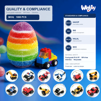 Bonbons gélifiés arc-en-ciel pelables à bas prix pour enfants, à mâcher, doux, pour collations exotiques, couleurs mélangées, surprise fruitée