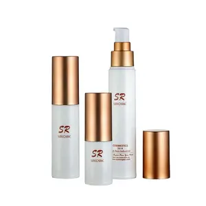 Plastic Wit Luxe Airless Pomp Fles, Cosmetische Airless Fles, Milieuvriendelijk Airless Fles