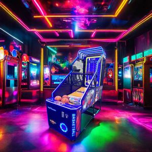 Máquina de Baloncesto Arcade de Alta Calidad con Monedas, Estilo Deportivo, para Niños, 1 Año de Garantía - Product Image 1