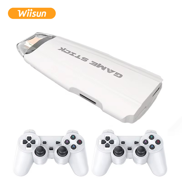 X2 MAX Video Game Console 4K HD TV Game Stick Wireless Controller Supports 40000+ PSP/PS1 Games 64GB Memory Universal Plug
