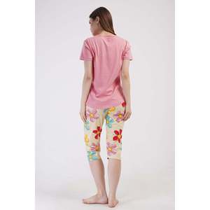 Combinaison de nuit ovale à manches courtes et col rond pour femme - Product Image 2