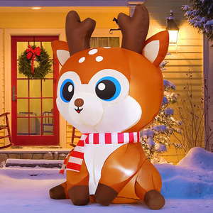 <span class=keywords><strong>Reno</strong></span> de dibujos animados de alta calidad, decoración inflable de <span class=keywords><strong>Navidad</strong></span> para exteriores, decoraciones de patio - Product Image 3