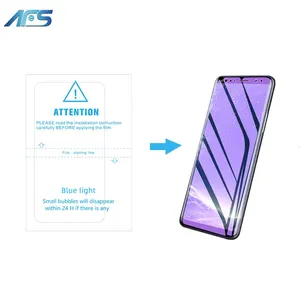 Wholesale high quality and low price scratch resistant HD clear/matte/blue compressed repair TPU hydrogel mobile phone film
