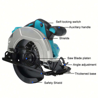 Scie circulaire industrielle sans fil sans balais 21V, batterie lithium-ion, outil électrique portable pour la coupe du métal et du bois avec lame de 180 mm