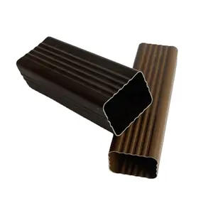 Gouttière en PVC solide de style design africain moderne Gouttières carrées pour la pluie Raccord de tuyau de 5.2 pouces