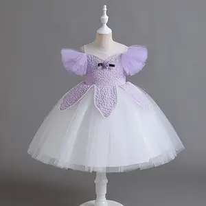 Matrimonio ragazza fiore principessa pianoforte vestito Host compleanno runworwayflower bambino matrimonio ragazza vestito bambini