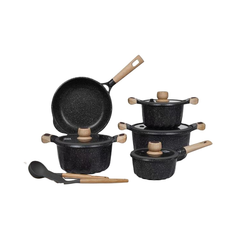 MGC Modern Design Style Induction Bottom Die-Cast Aluminum Sauce Pan Kitchenware for Frying and Soups Pots Set · image 3
