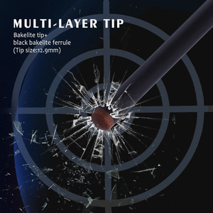 Taco de billar Okhealing de fibra de carbono de 12.9mm, con parte trasera de madera de ingeniería de 1/2, duradero para pool. - Product Image 4