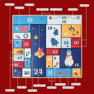 2024 nouvelles boîtes mystères compte à rebours de noël-24 jours boîte aveugle calendrier <span class=keywords><strong>Surprise</strong></span> fête faveurs boîte-cadeau - Product Image 6