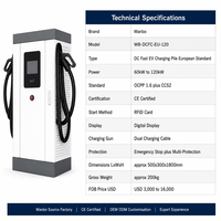Borne de recharge rapide pour véhicules électriques Wanbo-559, norme européenne, 60-120 kW, OCPP 1.6, CCS2, CE