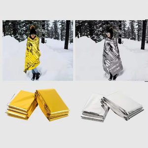 Couverture Thermique Réfléchissante d'Urgence Double Face en Feuille d'Aluminium Imperméable pour la Survie en Extérieur et la Protection Contre le Froid - Product Image 3
