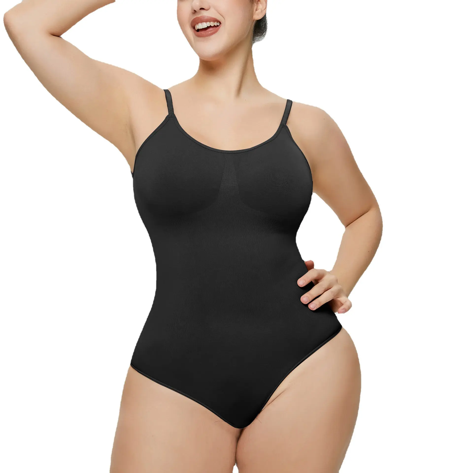 Slimming Bodysuits Shapewear for Women Tops Tummy Control Body Shaper with Spaghetti Strap Thong Body Shaper