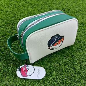Sac de voyage extérieur brodé personnalisé en usine, double couche en PU, étanche avec fermeture éclair, pour <span class=keywords><strong>le</strong></span> <span class=keywords><strong>golf</strong></span>, la mode et <span class=keywords><strong>le</strong></span> rangement de cosmétiques - Product Image 2