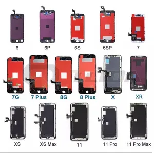 Tlida ขายส่งสำหรับ iPhone x XS XR 11 12 Pro จอแสดงผล LCD ต้นฉบับ5 6 7 8 PLUS ชุดจอแอลซีดีสำหรับ iPhone X หน้าจอ