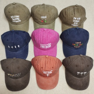 Gorra de béisbol de algodón sin estructura Selaing caliente estilo deportivo personalizado con bordado a mano fábrica al por mayor - Product Image 6