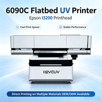 Printer UV DTF Flatbed Profesional 6090 Biaya Tinta Rendah Tekstur Timbul 3D untuk Dekorasi Signage ROI Cepat untuk Toko Hadiah