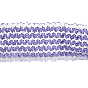 Kustom multiwarna 55mm dekorasi renda Picot elastis anyaman jaring elastis pita elastis untuk menjahit - Product Image 3