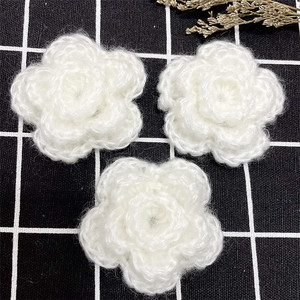 Handmade Đa Năng Crochet Đan Hoa Trong Nước Hòa Tan Sequin Kẹp Tóc Quần Áo Phụ Kiện Hat Giày Trang Trí - Product Image 5