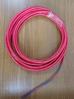 Kabel Tembaga Padat 2 Inti 0.75mm2 Tahan UV Diameter Luar 5.5mm dengan Kabel Biru & Merah untuk Penggunaan Elektronik Rumah Sakit 110V/220V KOSTA ST001